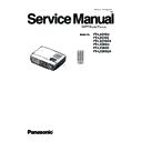 Panasonic PT-LX270U, PT-LX270E, PT-LX270EA, PT-LX300U, PT-LX300E, PT-LX300EA (serv.man3) Service Manual
