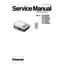Panasonic PT-LX270U, PT-LX270E, PT-LX270EA, PT-LX300U, PT-LX300E, PT-LX300EA Service Manual