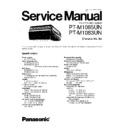 Panasonic PT-M1085UN, PT-M1083UN Service Manual