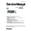Panasonic PT-MZ770, PT-MW730 (serv.man3) Service Manual