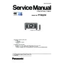 Panasonic PT-RQ22KEJ (serv.man3) Service Manual