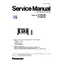 Panasonic PT-RZ12KE, PT-RS11K (serv.man3) Service Manual