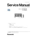 Panasonic PT-RZ21KE, PT-RS20K Service Manual