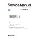 Panasonic PT-RZ570 (serv.man6) Service Manual