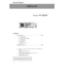 Panasonic PT-RZ570 Other Service Manuals