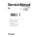 Panasonic PT-RZ670, PT-RW630 (serv.man16) Service Manual