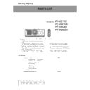Panasonic PT-RZ770, PT-RW730, PT-RZ660, PT-RW620 Other Service Manuals