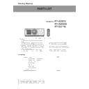Panasonic PT-RZ970, PT-RW930, PT-RX110 Other Service Manuals