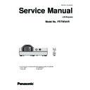 Panasonic PT-TW341R (serv.man2) Service Manual