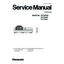 Panasonic PT-TW342, PT-TX402, PT-TX312 (serv.man2) Service Manual