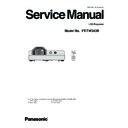 Panasonic PT-TW343RE Service Manual
