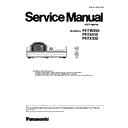 Panasonic PT-TW350, PT-TX410, PT-TX320 (serv.man3) Service Manual