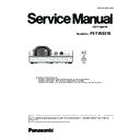 Panasonic PT-TW351R (serv.man6) Service Manual