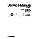 Panasonic PT-VW340Z, PT-VW340ZD, PT-VX410Z, PT-VX410ZD, PT-VX46EA, PT-VX406EA Service Manual