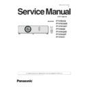 Panasonic PT-VW350, PT-VW350D, PT-VW350T, PT-VX420, PT-VX420D, PT-VX420T, PT-VX421 Service Manual