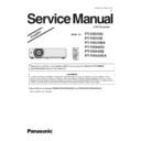 Panasonic PT-VX510U, PT-VX510E, PT-VX510EA, PT-VW440U, PT-VW440E, PT-VW440EA Service Manual Simplified