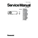 Panasonic PT-VZ570, PT-VZ570D, PT-VZ570T, PT-VW530, PT-VW530D, PT-VW530T, PT-VX600, PT-VX600D, PT-VX600T, PT-VX60 (serv.man3) Service Manual
