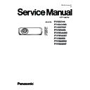 Panasonic PT-VZ575N, PT-VZ575ND, PT-VZ575NT, PT-VW535N, PT-VW535ND, PT-VW535NT, PT-VX605N, PT-VX605ND, PT-VX605NT (serv.man3) Service Manual