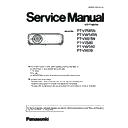 Panasonic PT-VZ585N, PT-VW545N, PT-VX615N, PT-VZ580, PT-VW540, PT-VX610 (serv.man3) Service Manual