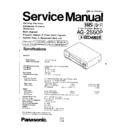 ag-2550p, k-mechanism service manual