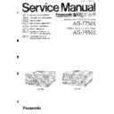 Panasonic AG-7750E, AG-7750B, AG-7650E, AG-7650B Service Manual