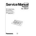 Panasonic AG-850P Service Manual