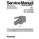 Panasonic AG-DP200E, AG-DP200B Service Manual