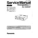 Panasonic AG-DS850P Service Manual