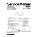 Panasonic AG-EP50E Service Manual