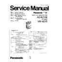 Panasonic AG-EZ15E, VW-AD7E Service Manual