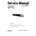 Panasonic AG-ID10-E Service Manual