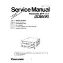 Panasonic AG-MD835E Service Manual Simplified