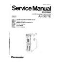 Panasonic AJ-DE77E (serv.man2) Service Manual