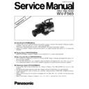 Panasonic WV-F565 Service Manual Supplement