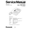 Panasonic KX-T2315CZ Service Manual