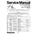 Panasonic KX-T4168-B Service Manual Simplified