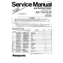 Panasonic KX-T4310-W Service Manual Simplified
