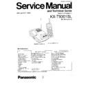 Panasonic KX-T9301SL Service Manual