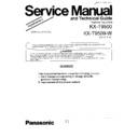 Panasonic KX-T9500, KX-T9509-W (serv.man2) Service Manual Supplement
