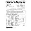 Panasonic KX-T9509-W Service Manual Simplified