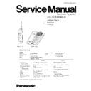 Panasonic KX-TC1025RUB Service Manual