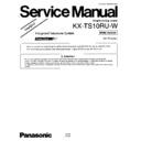 Panasonic KX-TC10RU-W Service Manual Simplified
