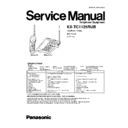 Panasonic KX-TC1125RUB Service Manual