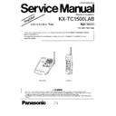 Panasonic KX-TC1500LAB Service Manual Simplified