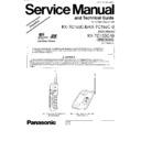 Panasonic KX-TC150C-B, KX-TC155C-B Service Manual Simplified