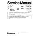 Panasonic KX-TC183C-B, KX-TC187C-B Service Manual Simplified