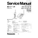 kx-tc187-b, kx-tc187-w service manual