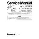 Panasonic KX-TC187MX-B, KX-TC187MX-W Service Manual Simplified