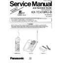 Panasonic KX-TC419RU-B Service Manual Simplified