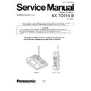 Panasonic KX-TC914-B Service Manual Simplified